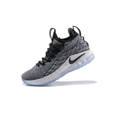 Nike Erkek Lebron 15 Low Gri / Siyah Basketbol Ayakkabısı Türkiye - AWA3VETV